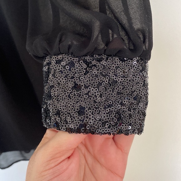 River Island - Little Black Dress - Mini, Long Sleeve - Size 6 (UK 10) - Picture 3 of 7